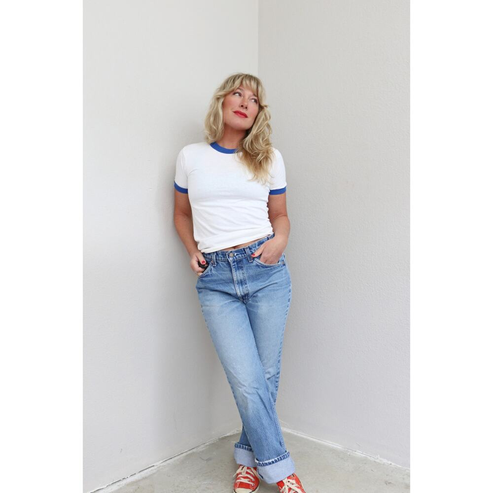 1980's Vintage Levi's 517 Orange Tag Jeans ~ Women's SM MD 32" to 33" Waist - Picture 2 of 10